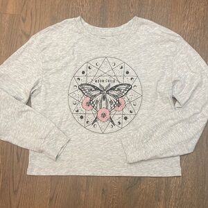 Weekend Soul Gray Long Sleeve Top     Size S